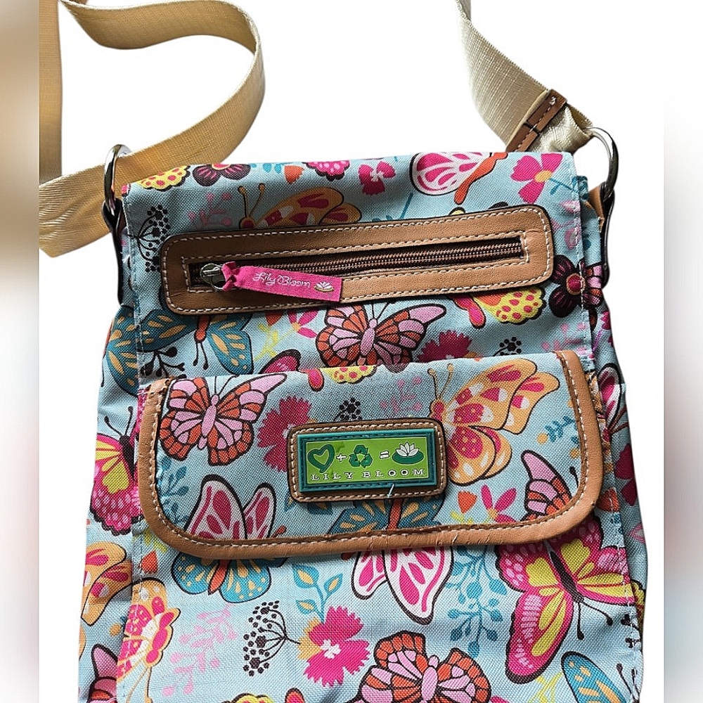 Lily Bloom Tablet Crossbody Messenger Bag